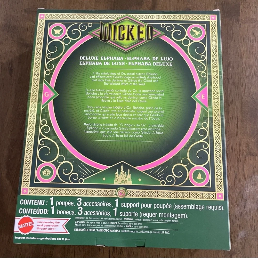 NEW Mattel Wicked Movie Elphaba 11" Deluxe Fashion Doll RARE URL ERROR MISPRINT - Picture 8 of 11